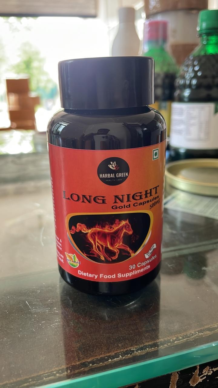 Long Night Gold Capsules 50mg - Harbal Green (60 Capsules)