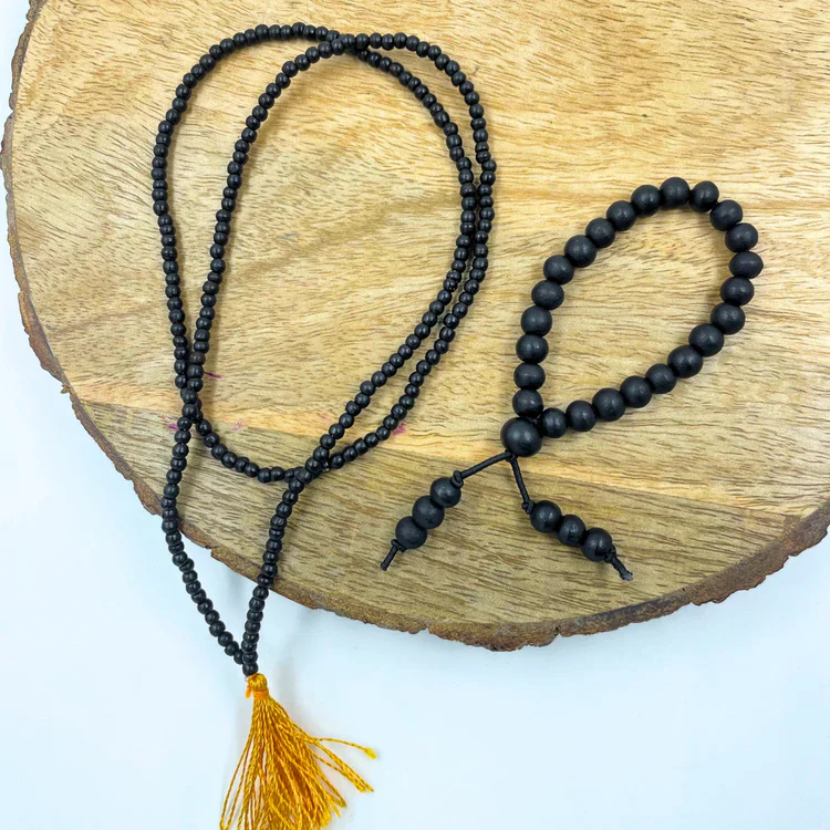 6 mm Consecrated Karungali Mala & Bracelet With Lab Certificate Combo Offer